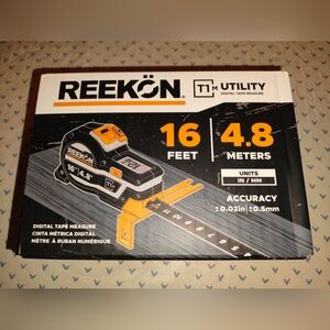 REEKON T1M Digital Tape Measure 16ft RKN-T1M-16-001 Bluetooth Smart Tool NEW